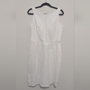 Jacob Polka Dot Jacquard Sleeveless Dress